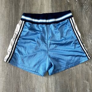 Vintage Wilson striped blue white athletic basketball shorts
